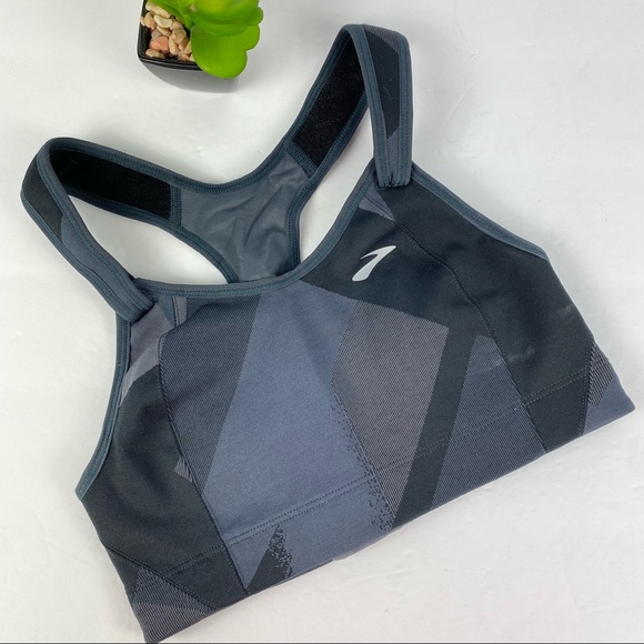 BROOKS Moving Comfort 32C Sports Bra Racerback - Picture 1 of 5